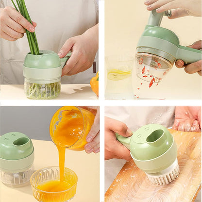 4 in 1 Portable Wireless Handheld Electric Vegetable Slicer