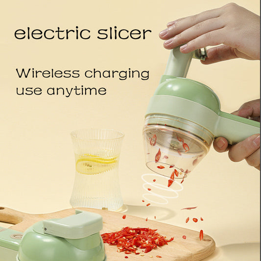 4 in 1 Portable Wireless Handheld Electric Vegetable Slicer