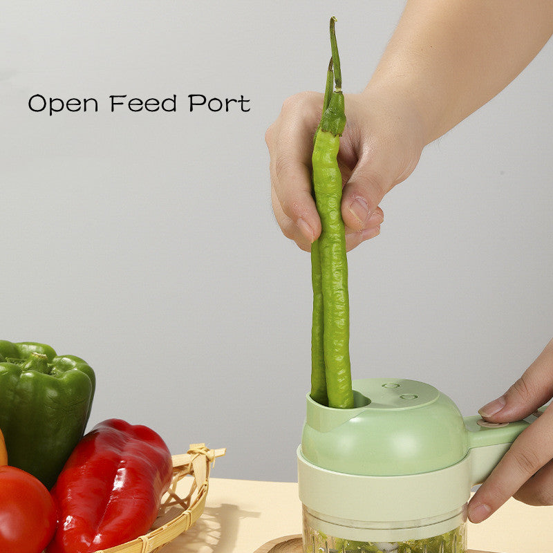 4 in 1 Portable Wireless Handheld Electric Vegetable Slicer