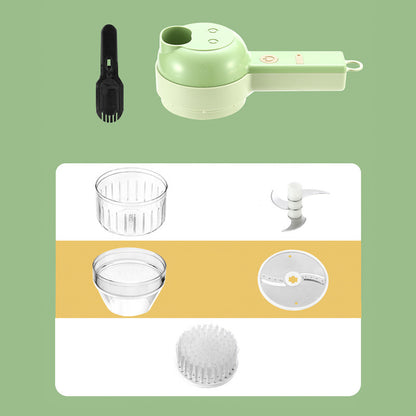 4 in 1 Portable Wireless Handheld Electric Vegetable Slicer